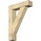 Ekena Millwork Traditional Block Rough Sawn Bracket w/ Offset Brace, Douglas Fir, 8"W x 32"D x 44"H BKT0806X32X44TRA05RDF - alternate 1